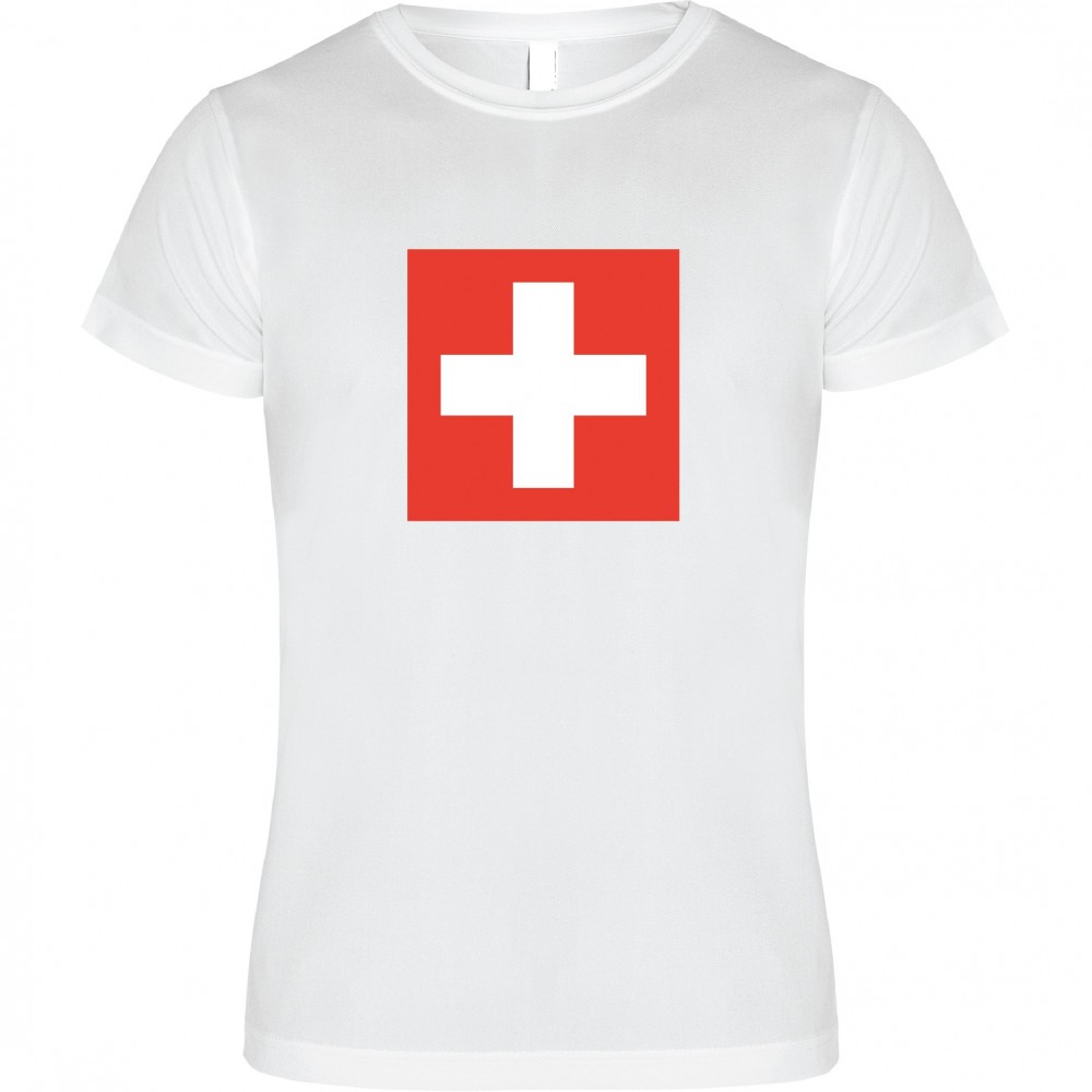 T-Shirt SVIZZERA bianca