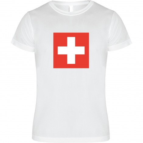 T-Shirt SVIZZERA bianca
